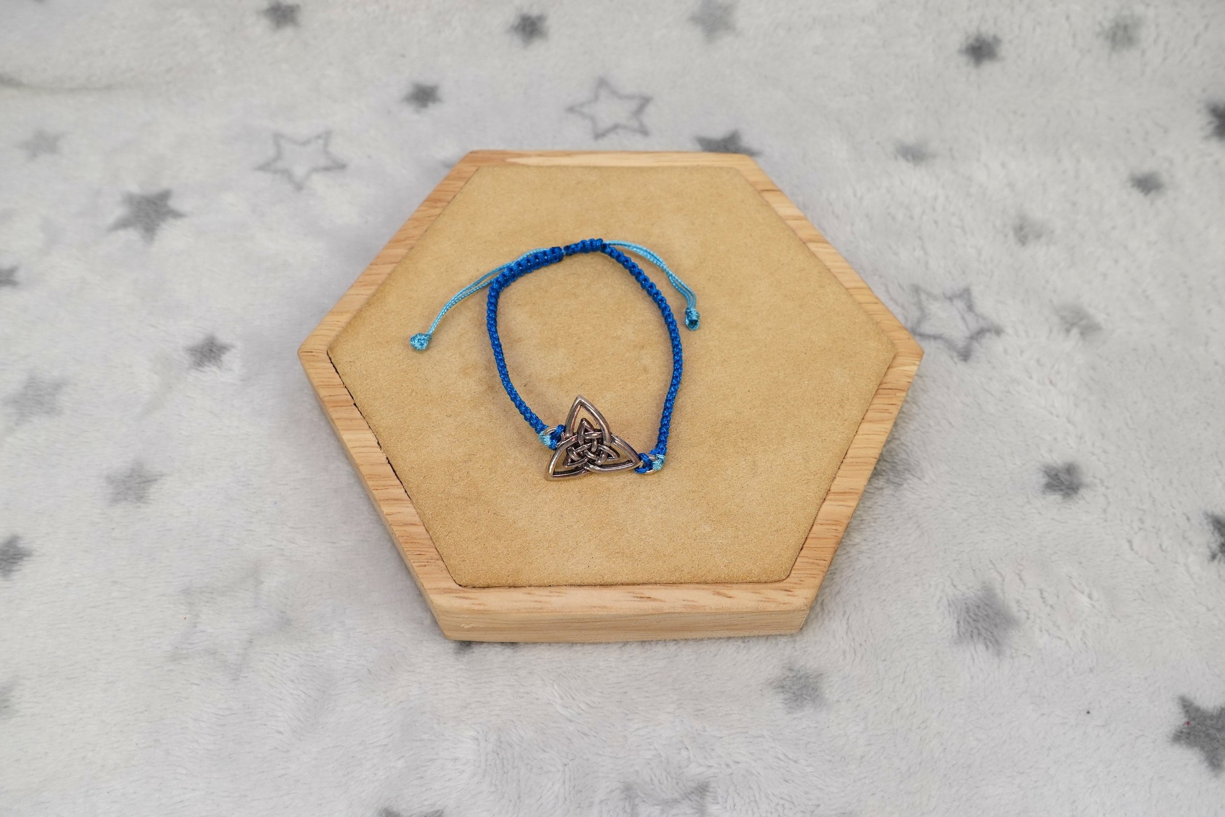 bracelet celte bleu foncé
