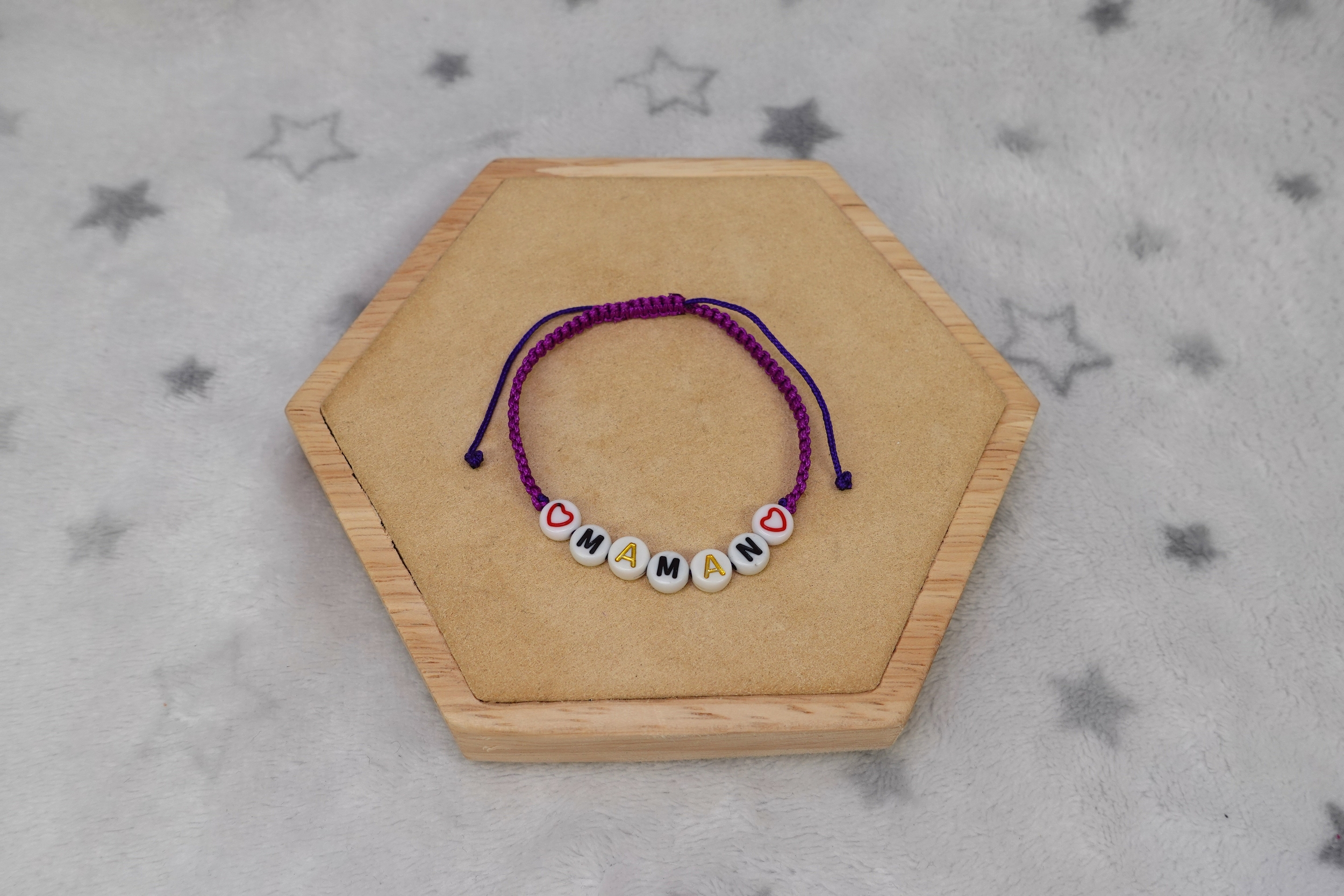 bracelet maman violet