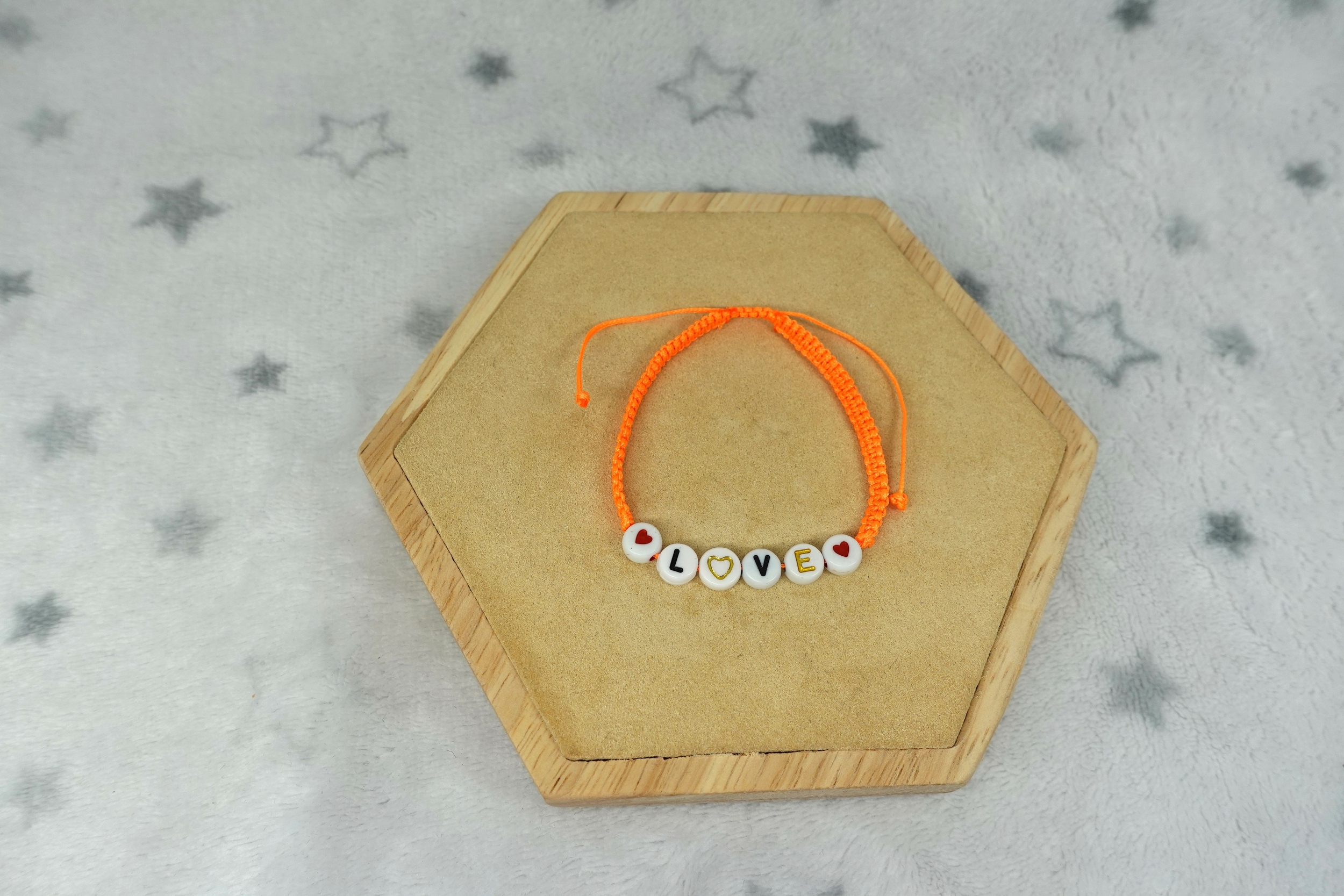 bracelet LOVE orange