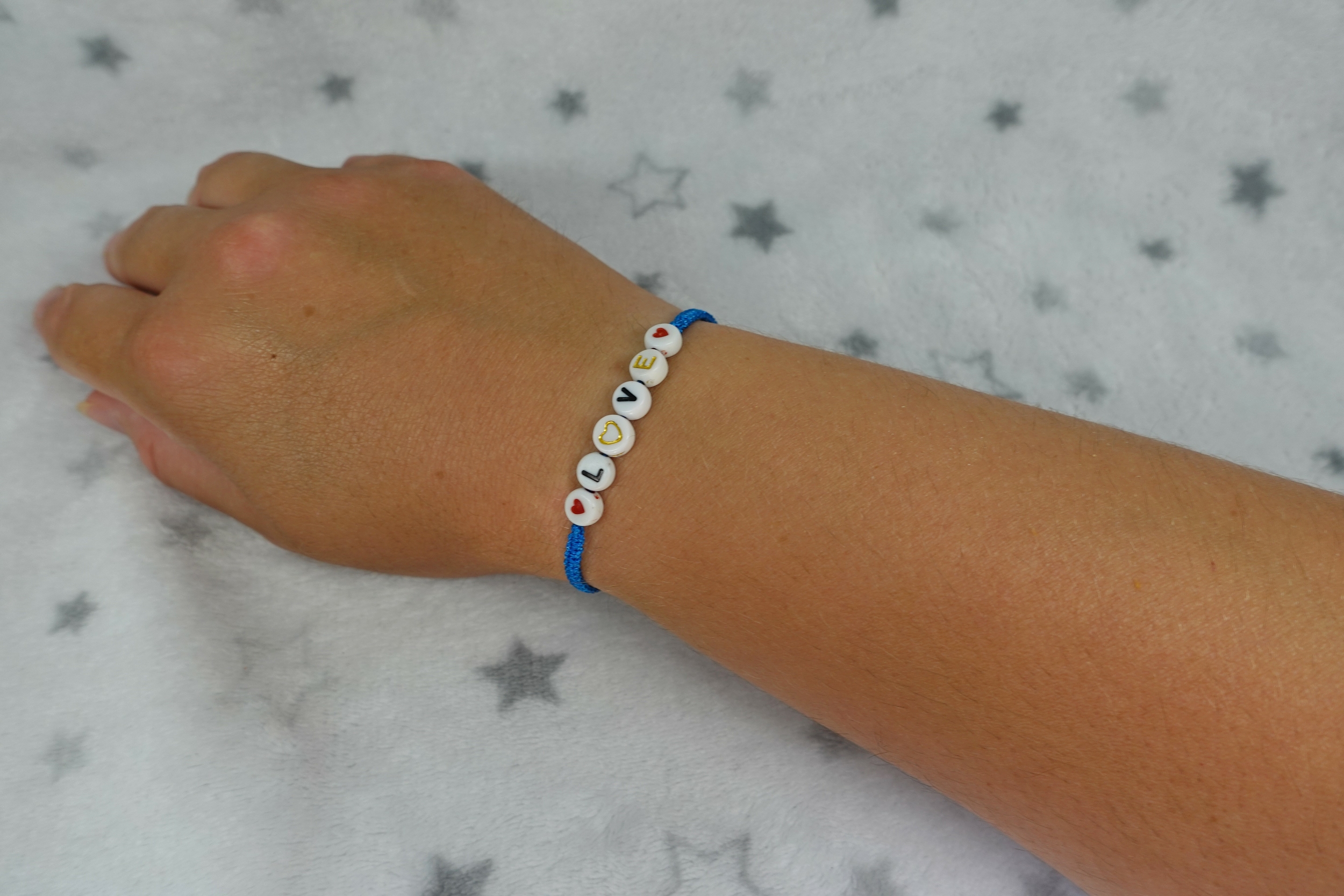 bracelet LOVE bleu foncé 2