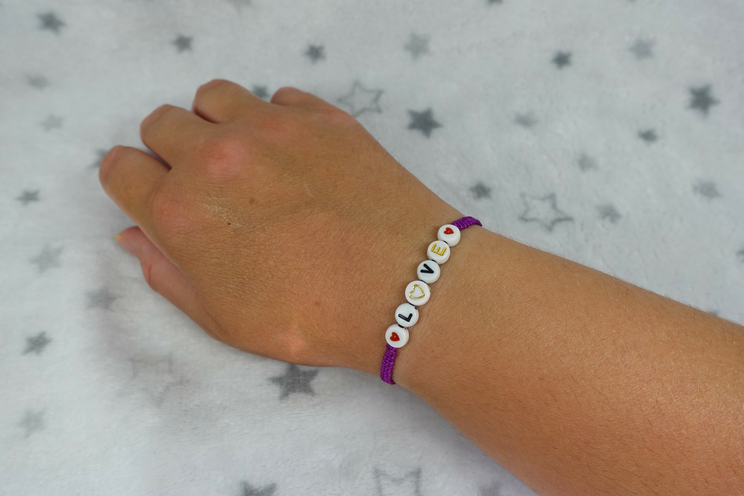 bracelet LOVE violet 1