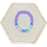 bracelet love bleu-violet