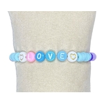 bracelet love bleu-violet 2