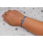 bracelet macramé bleu 1