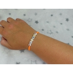 bracelet LOVE orange 1
