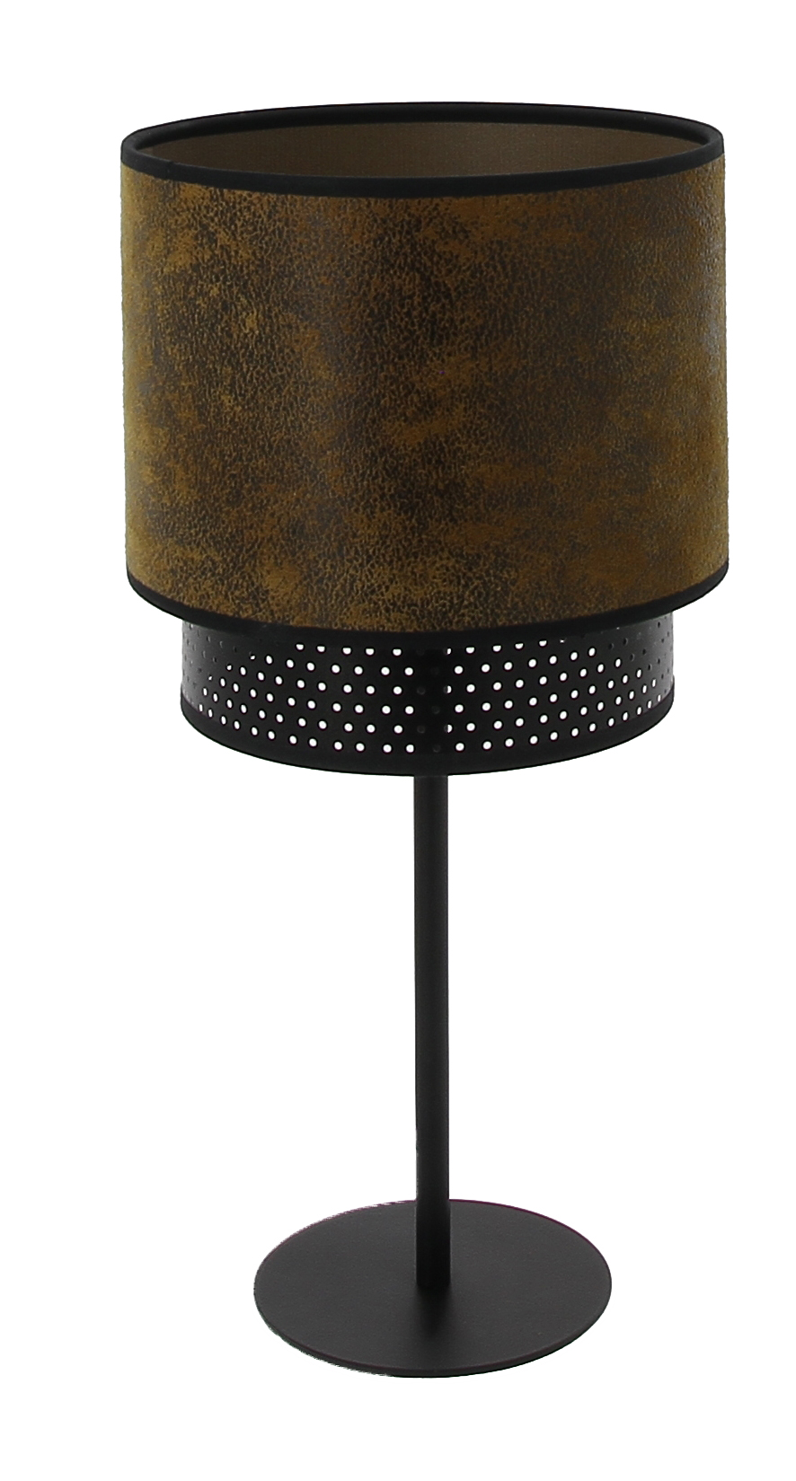 Lampe abat-jour Club style industriel best-seller cuir fabriqué en France