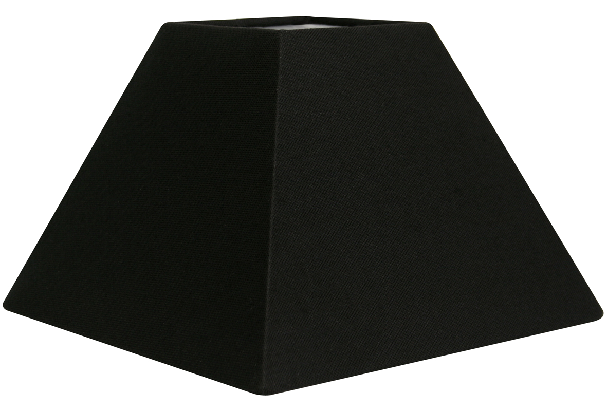 Abat-jour forme pyramide noir