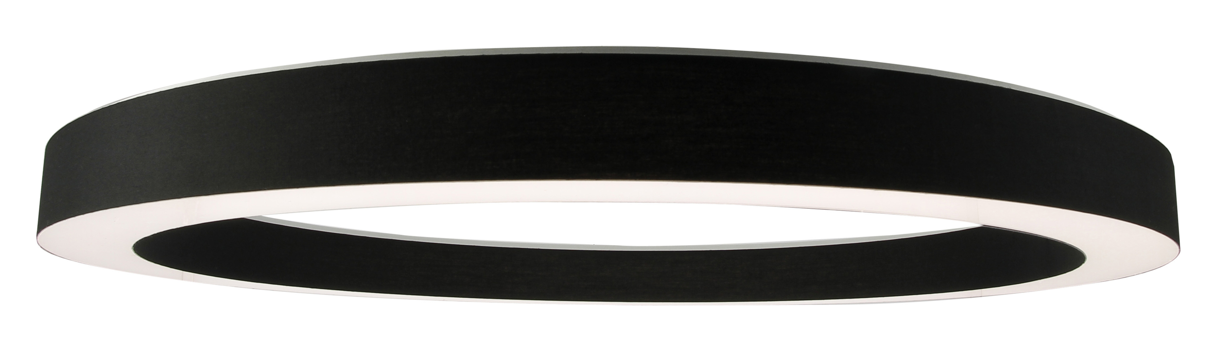 Suspension design LED HALO noire 116 cm
