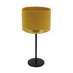 Lampe art deco jaune laiton