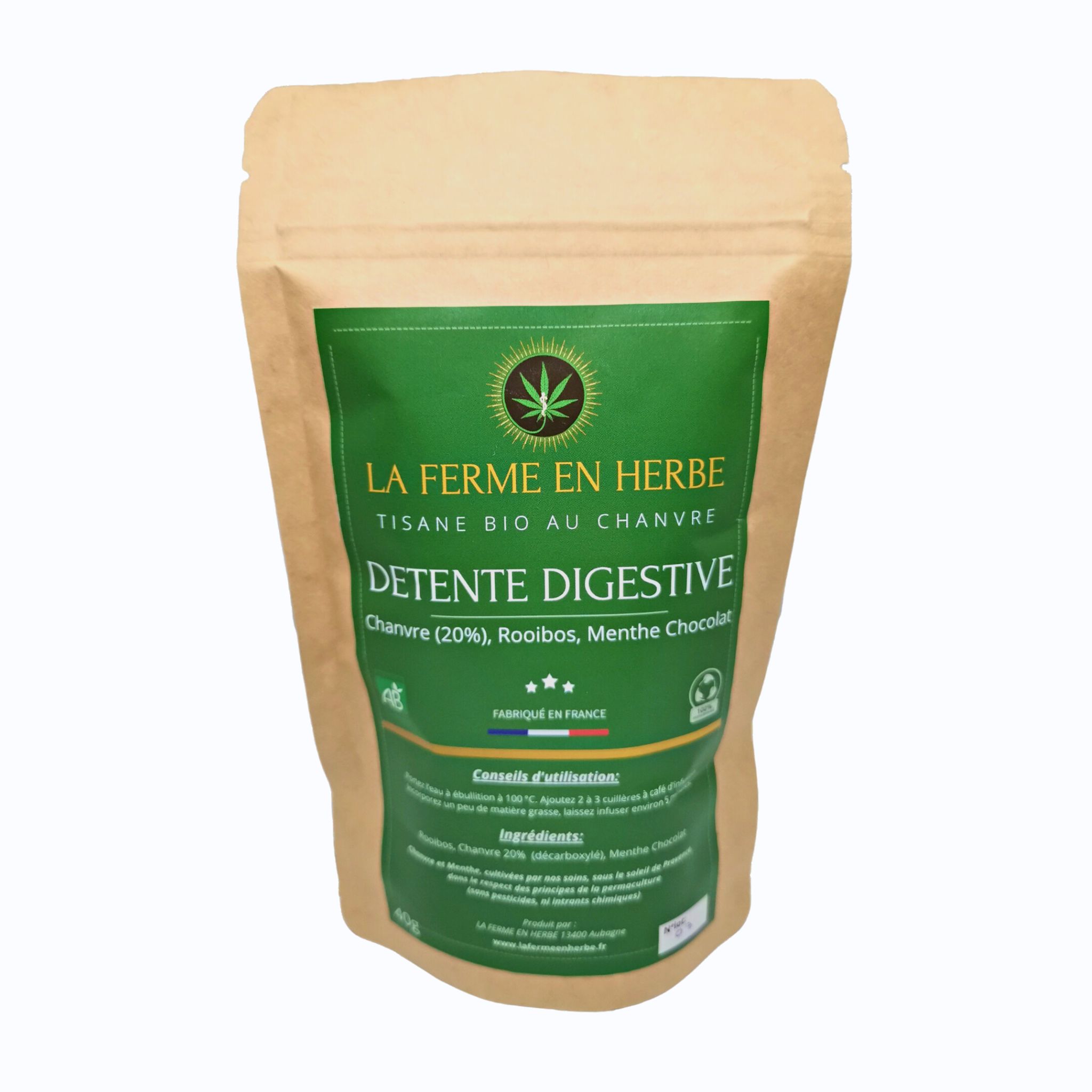 Tisane CBD Détente Digestive