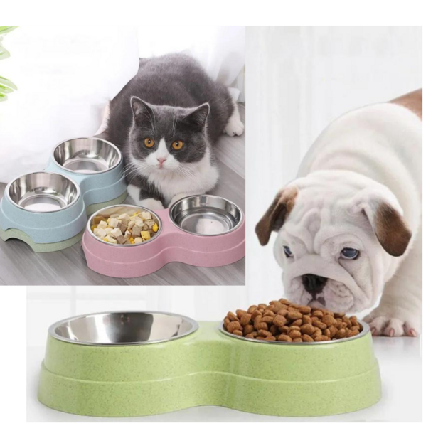 Gamelle Double Design Pour Chien Chat Chats Gamelles Et Distributeurs