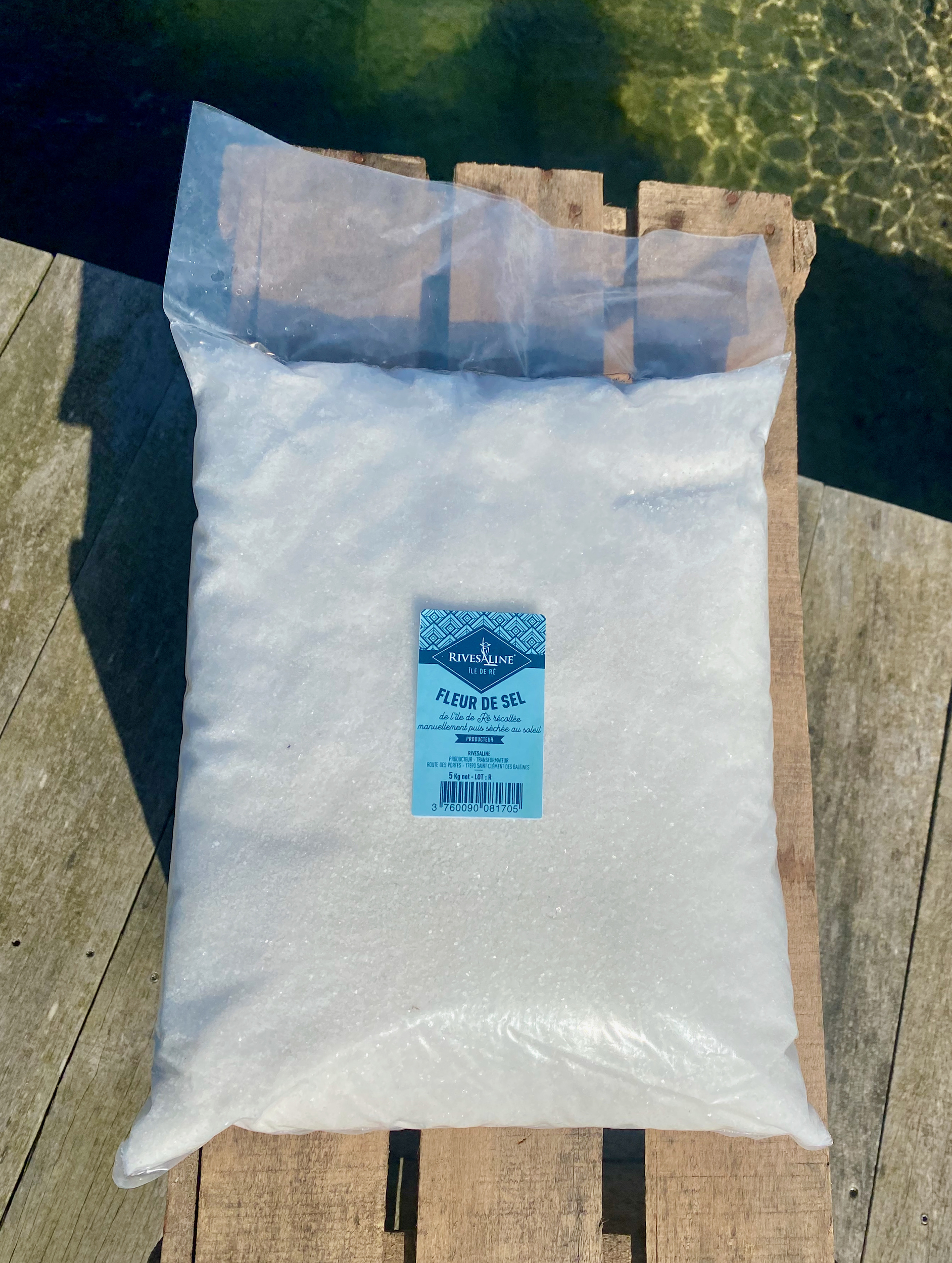 Fleur de sel 5 Kg - RIVESALINE-www.luxfood-shop.fr