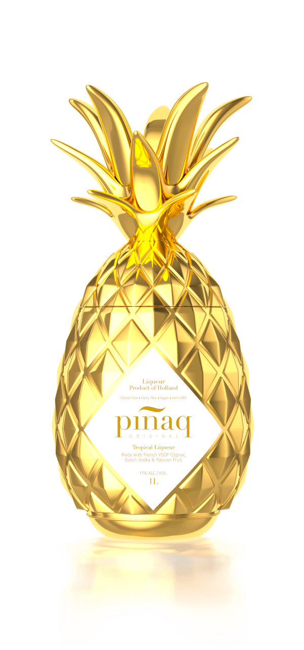 Pinaq original Gold liqueur avec cognac français www.luxfood-shop.fr