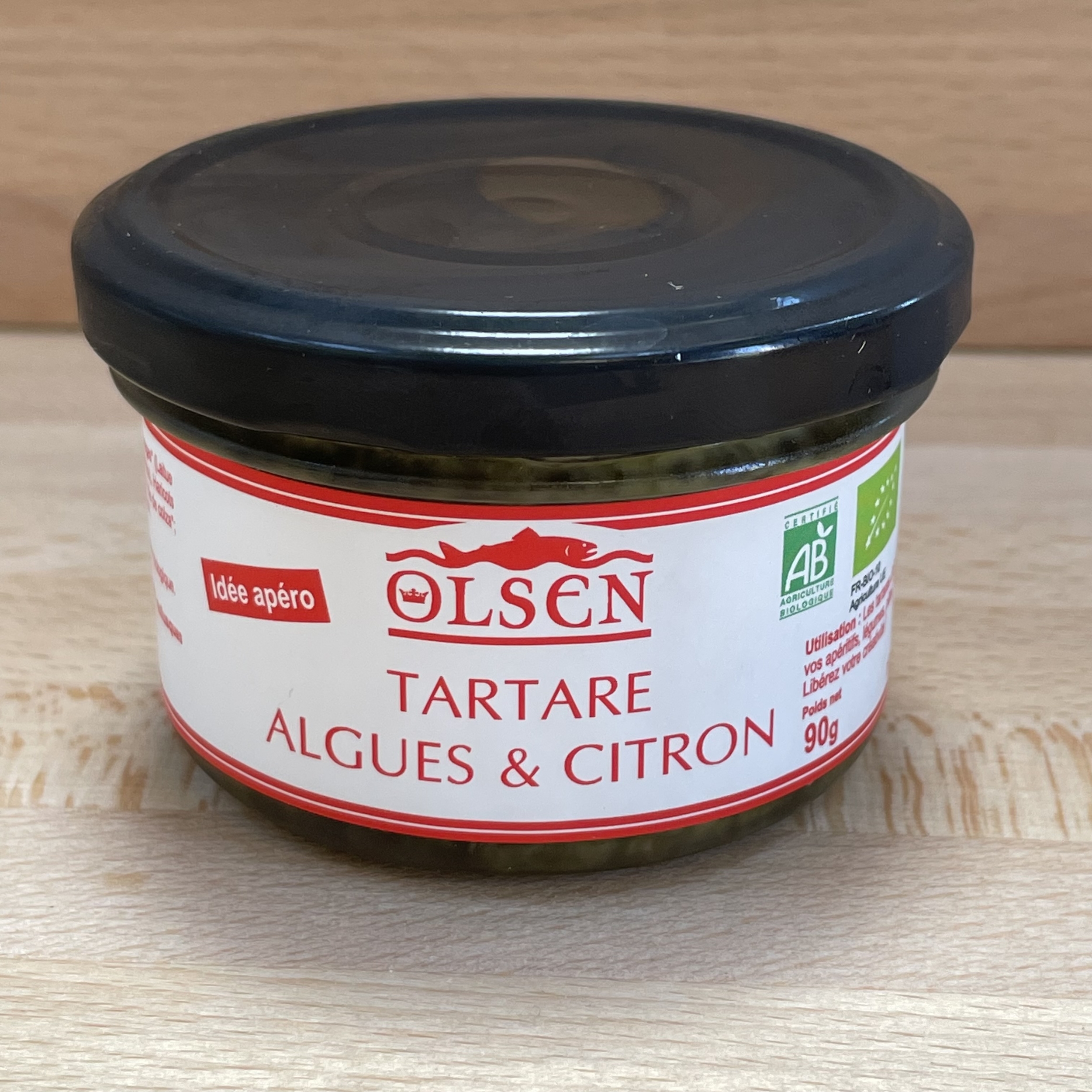 Tartare d'algues &amp; citron bio 90g-ALBTEC-olsen-www.luxfood-shop.fr