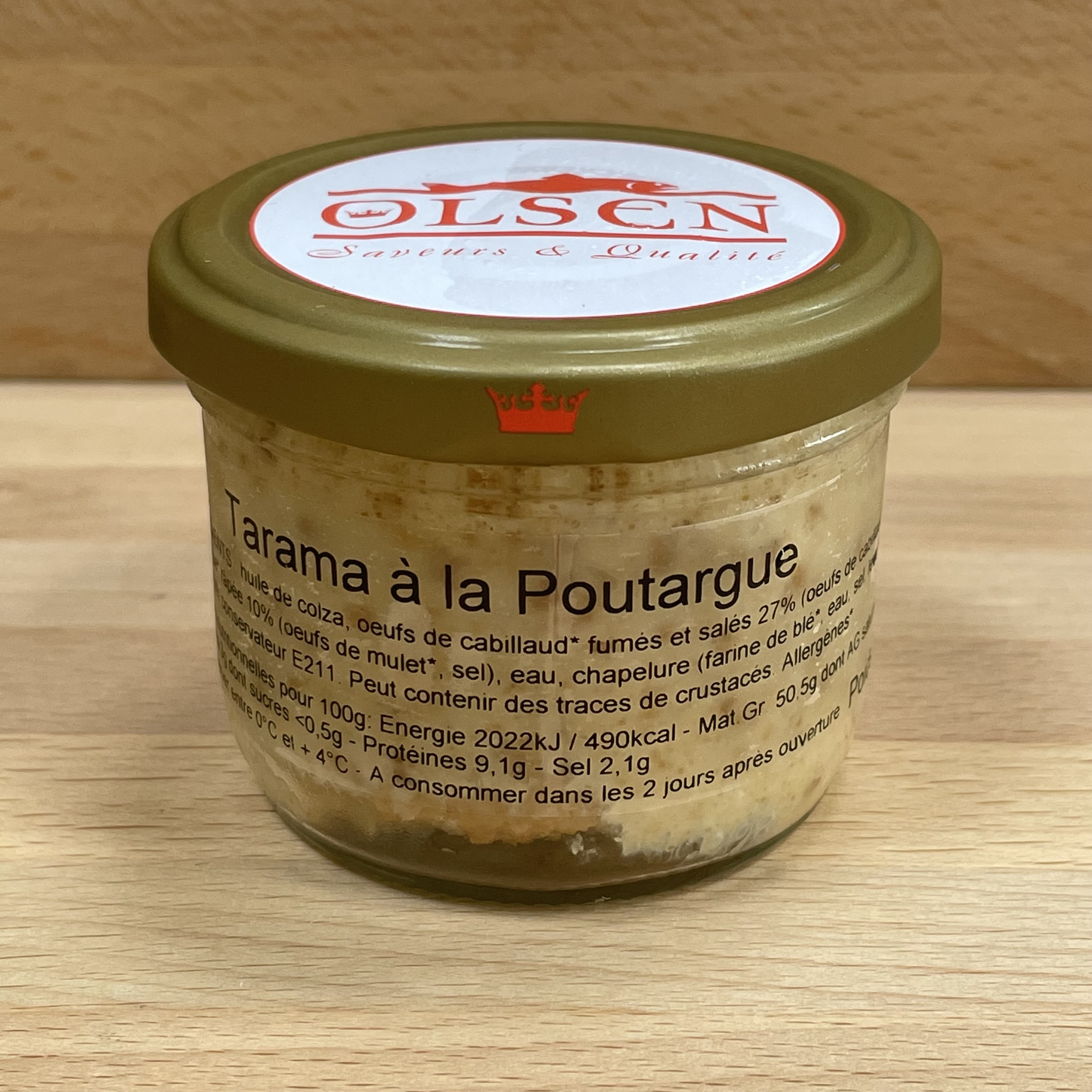 Tarama à la poutargue 90g-OLB31B-olsen-www.luxfood-shop.fr