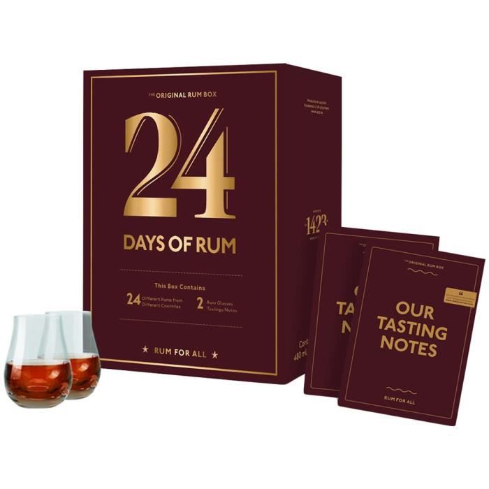 calendrier-de-l-avent-rhum-24-days-of-rum www.luxfood-shop.fr