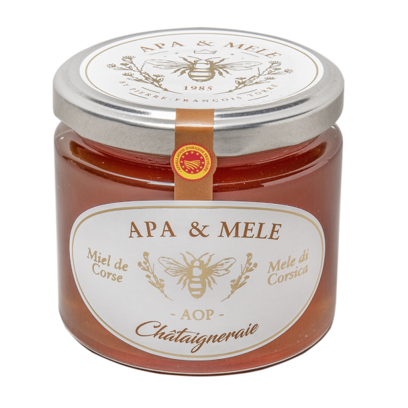 miel de la châtaigneraie de Corse AOP Apa &amp; Mele www.luxfood-shop.fr