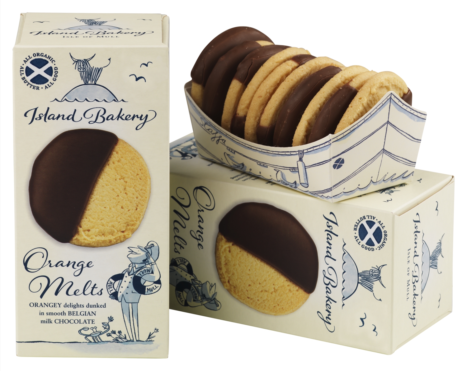 Biscuits à l’orange recouverts de chocolat au lait Island Bakery biscuits écossais
