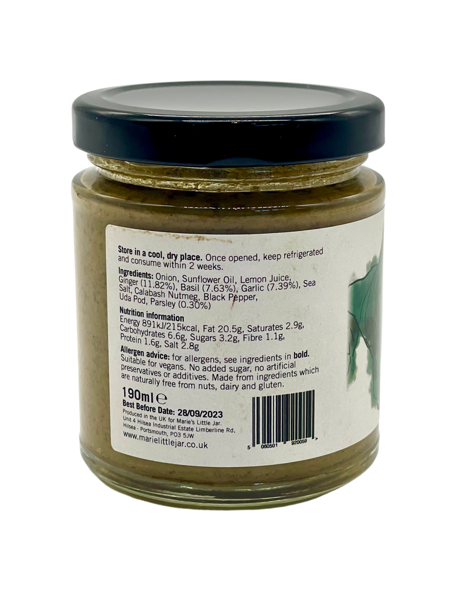 Green Sauce Maries Little JAR-3