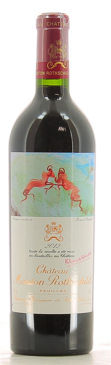 CHÂTEAU MOUTON ROTHSCHILD PAUILLAC AOP ROUGE 2012 www.luxfood-shop.fr