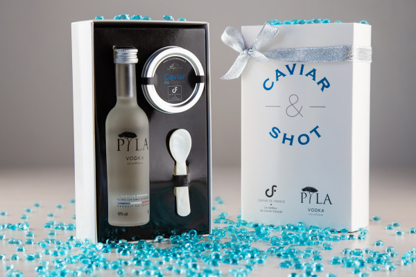 Coffret Caviar Shot vodka www.luxfood-shop.fr