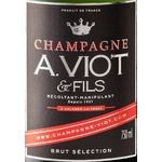 Etiquette champagne Viot @ Fils Brut sélection www.luxfood-shop.fr