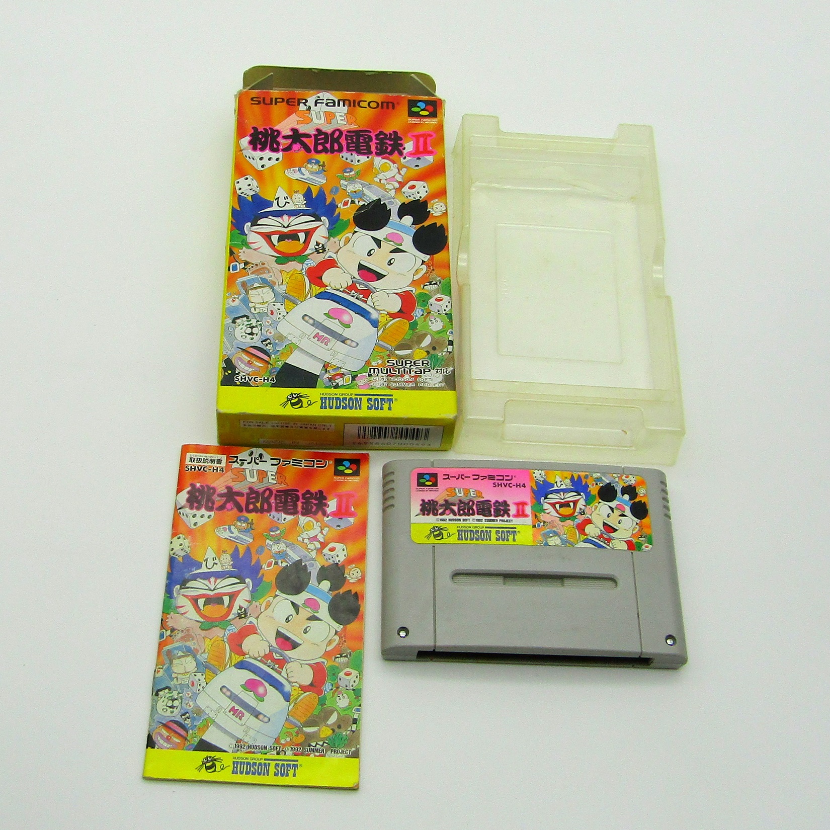 Jeu vidéo Nintendo. Console Super Famicom. Super Momotarou Dentetsu II