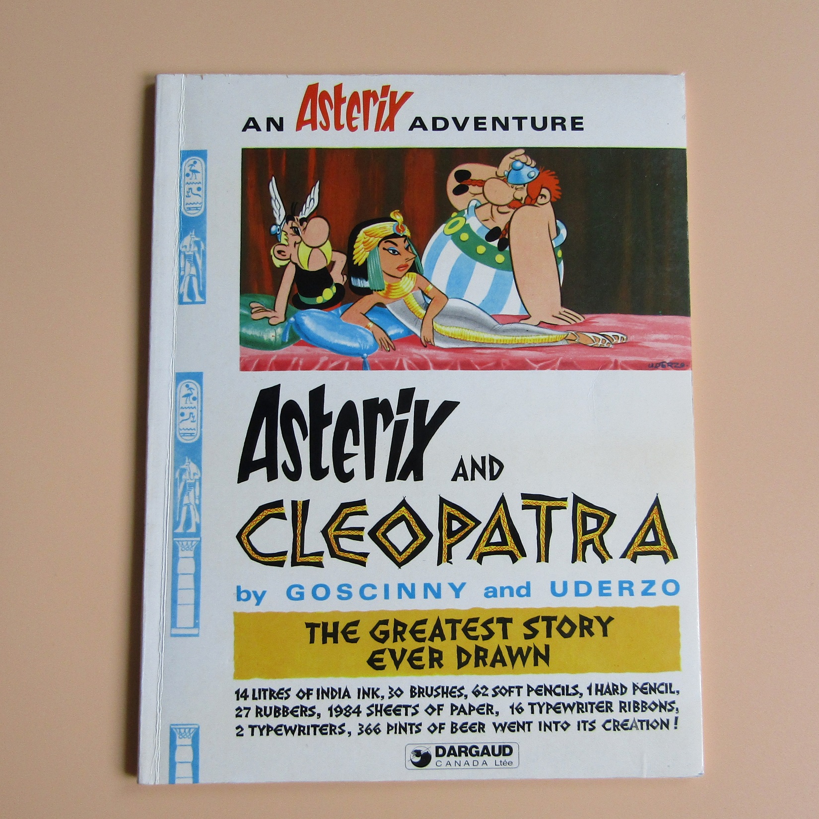 BD. Une Aventure d'Astérix le Gaulois. Astérix and Cleopatra. Goscinny Uderzo. Dargaud. 1980