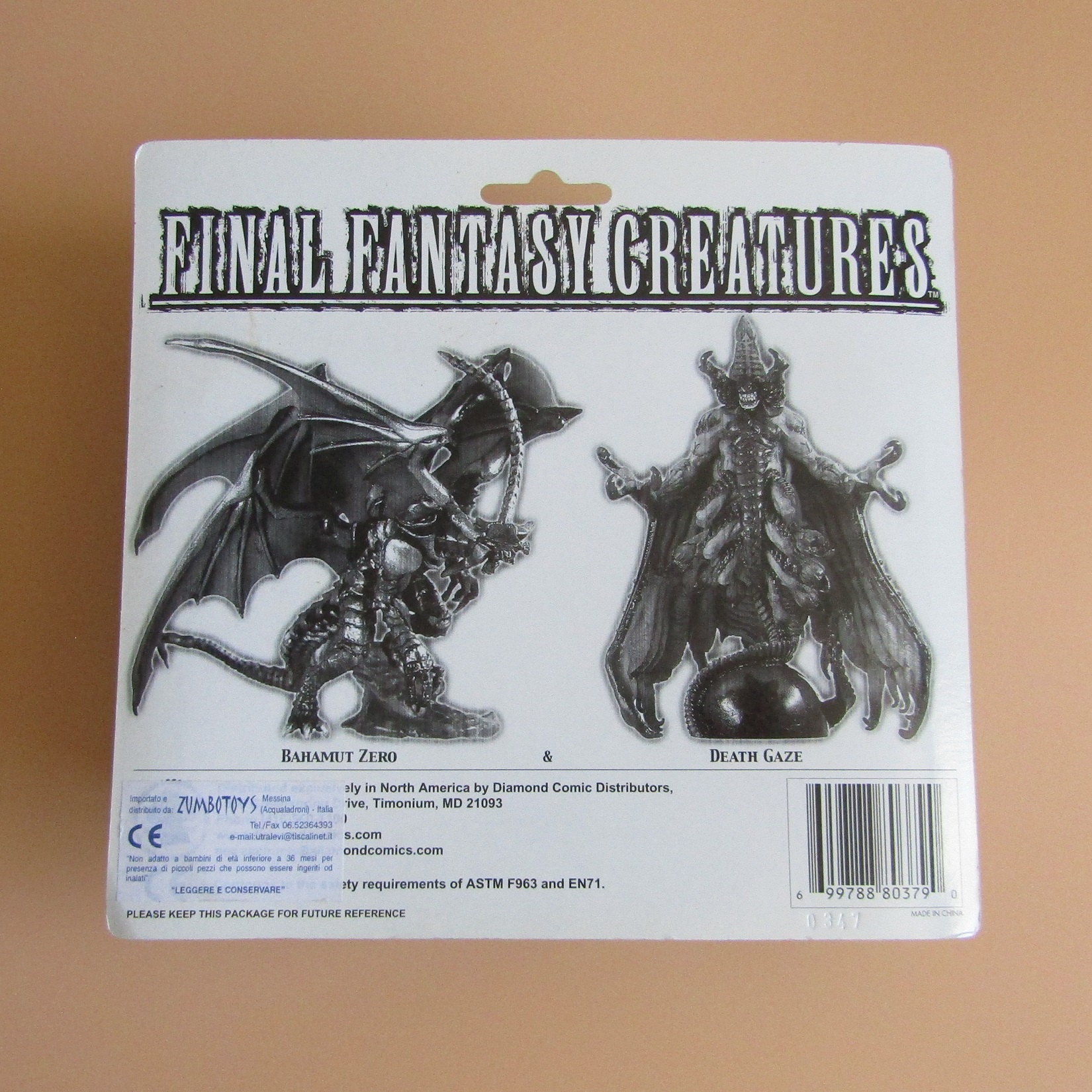 Figurine. Final Fantasy Creatures. Bahamut Zero and Death Gaze