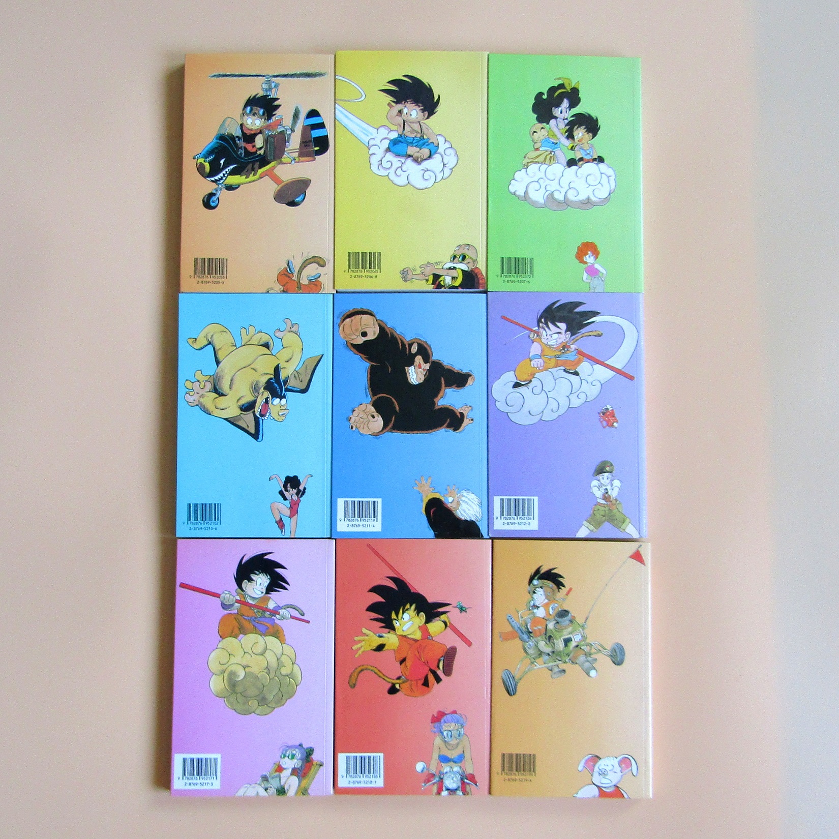 Manga. Dragon Ball. Volumes 1 à 9. Glénat. Akira Toriyama. EO