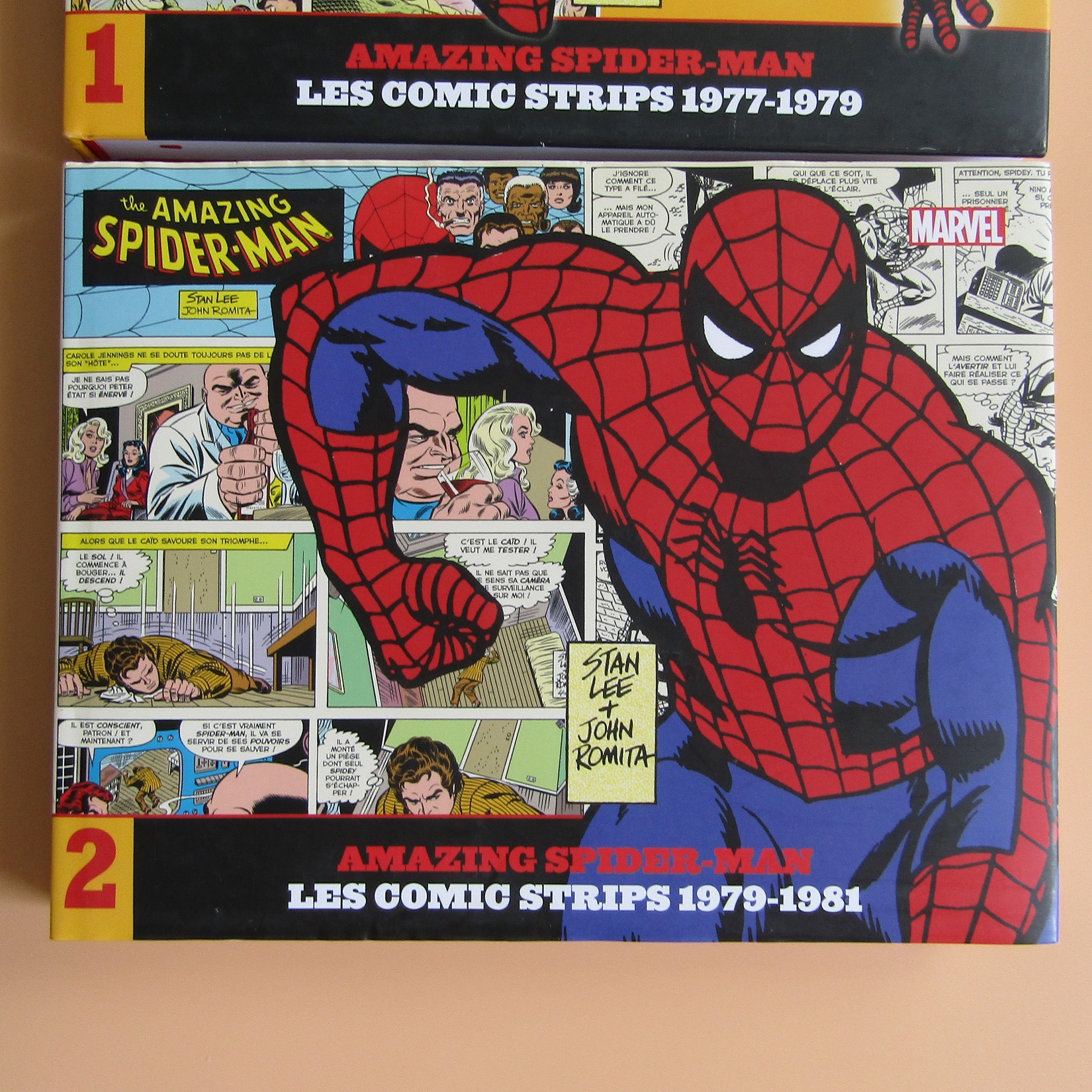 Comics. Marvel. Amazing Spider-man Vol 1 et 2. Les Comic Strips 1977-1981