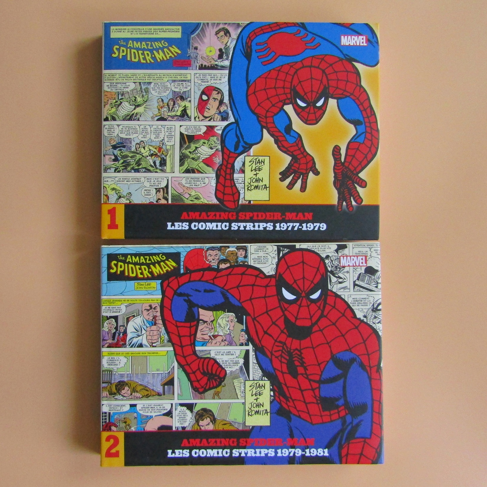 Comics. Marvel. Amazing Spider-man Vol 1 et 2. Les Comic Strips 1977-1981