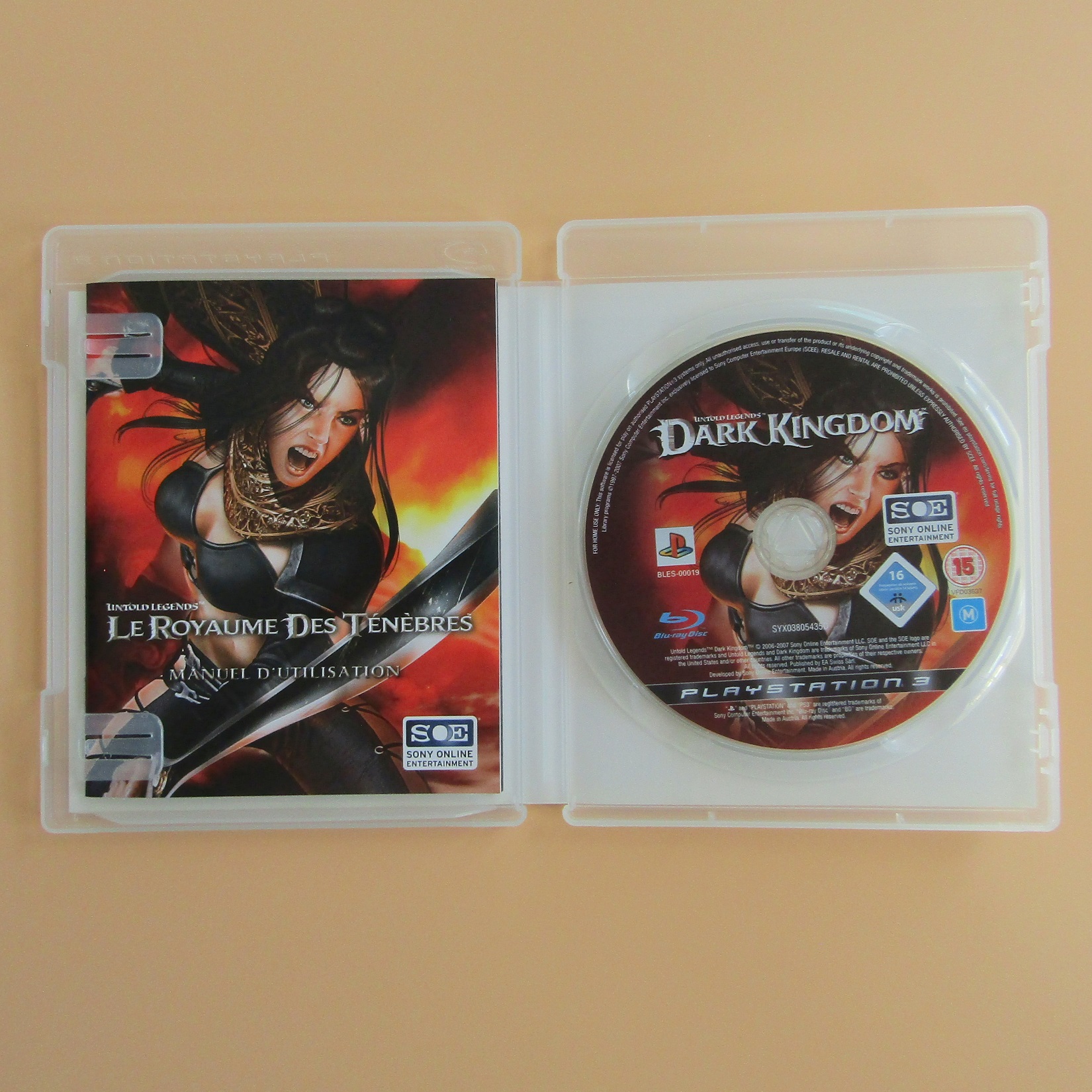 Playstation 3. Jeu vidéo Untold Legends : Le Royaume des Tenebres. Sony. 2007