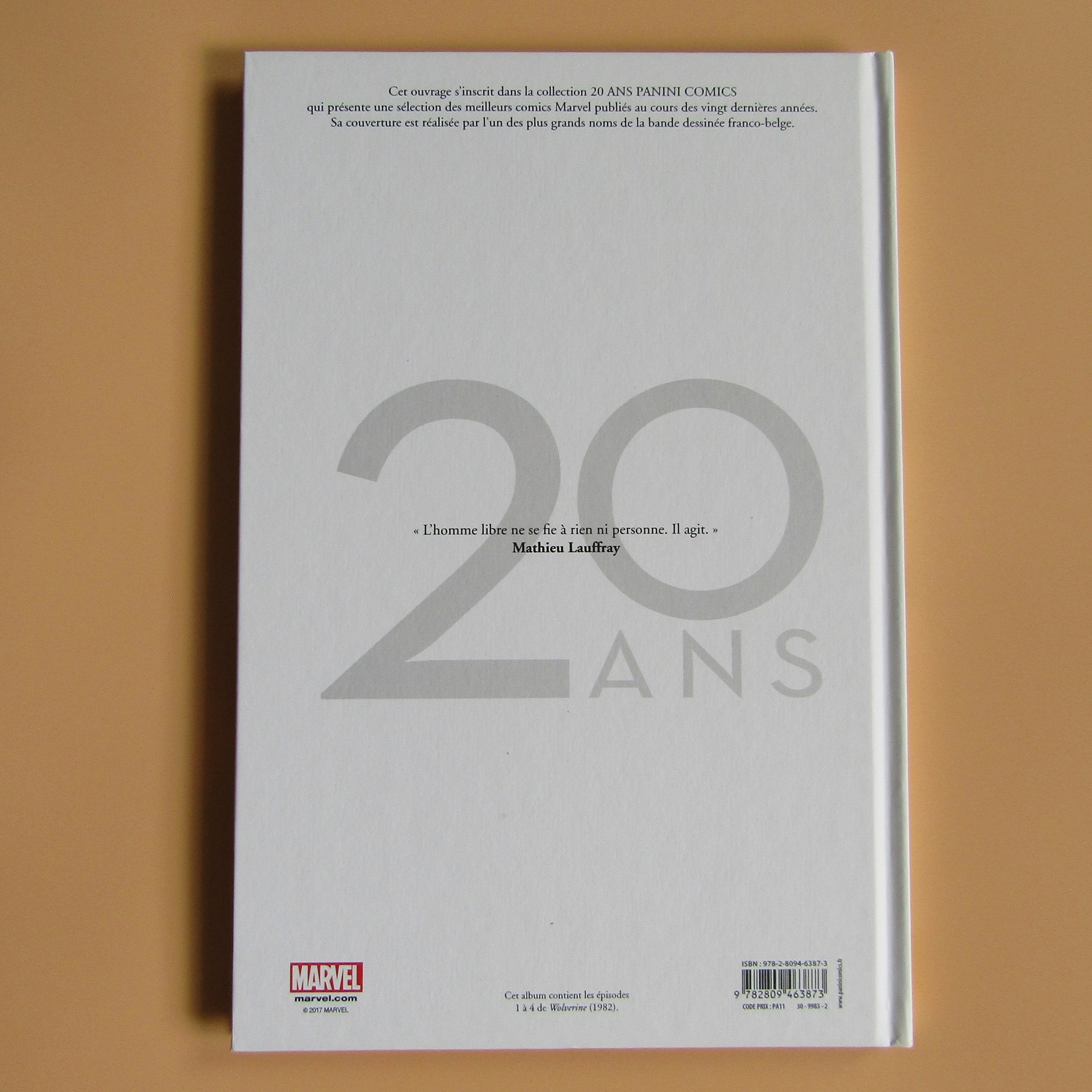 BD Comics. Marvel 20 ans. Wolverine. Claremont Miller. 2017