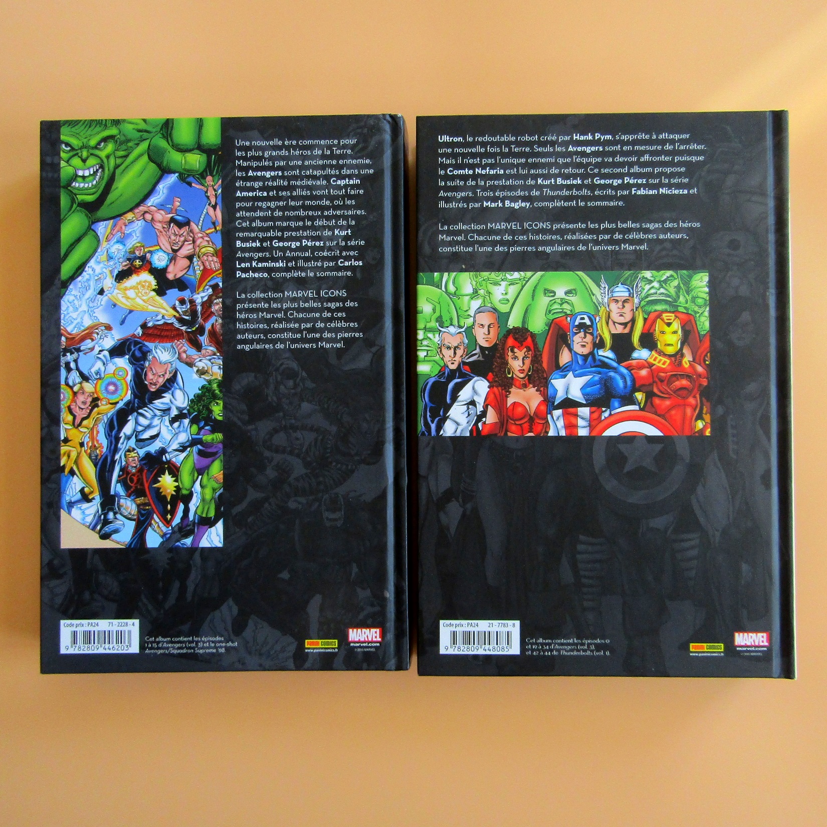 BD. Comics. Avengers Tome 1 et 2. Busiek Pérez. Panini Marvel Icons. 2015