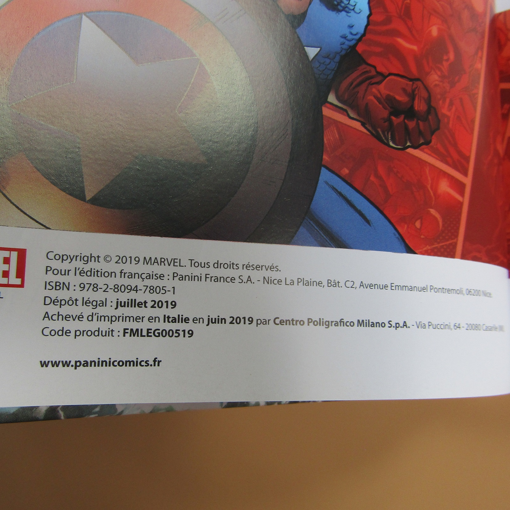 BD Comics. Marvel Legacy. Héritage. Aaron Ribic McNiven. 2019