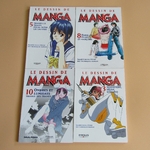 Lot 7 livres. Le dessin de Manga. Eyrolles. Couples, émotions, corps, univers, mouvement