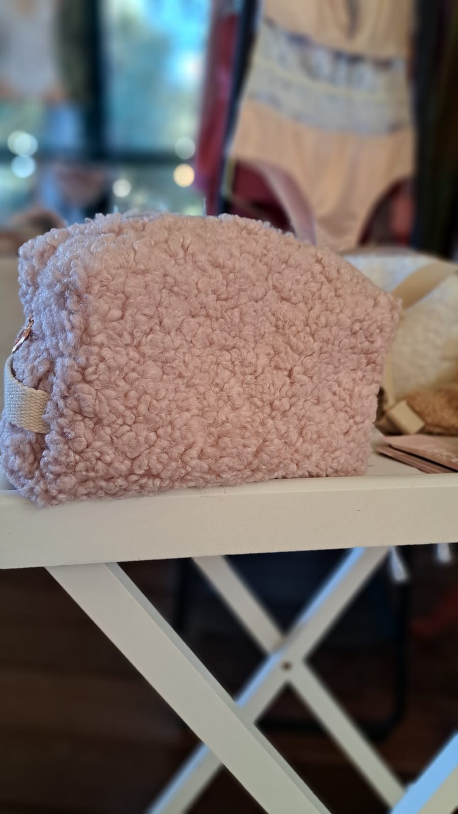 trousse beauté moumoute rose