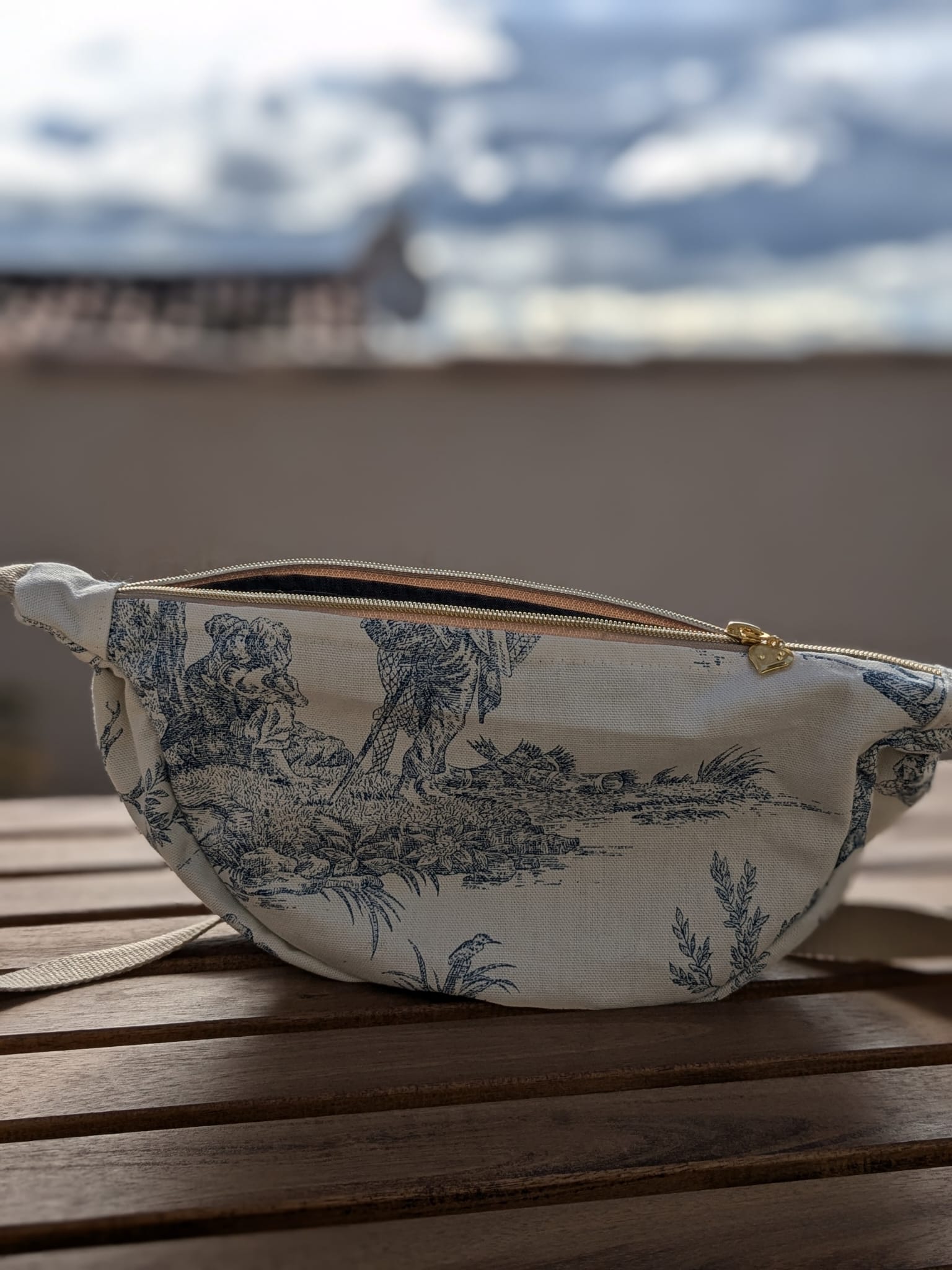 sac demi lune jouy doublure en jean