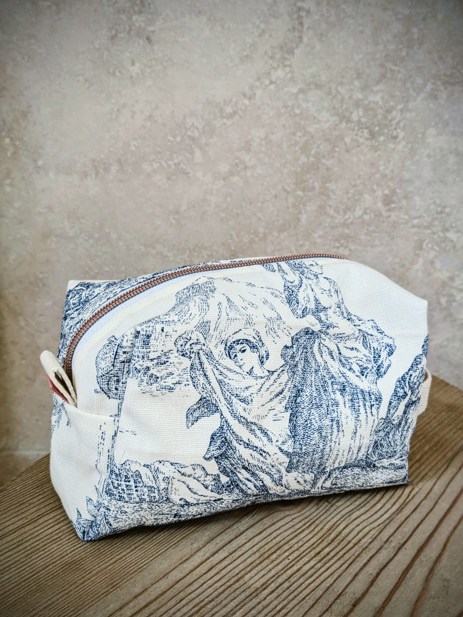 trousse beauté toile jouy