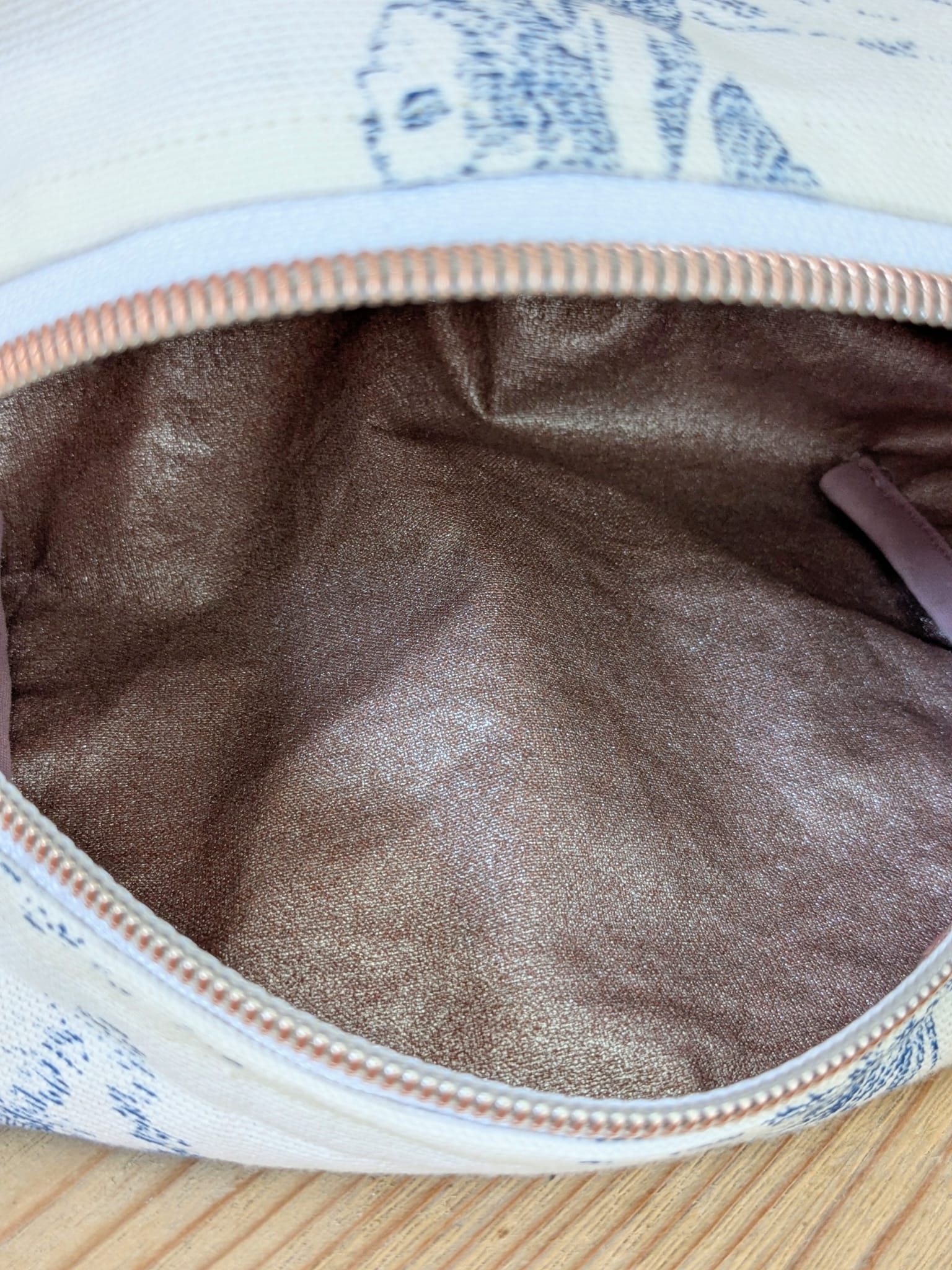 trousse jouy doublure rose pailleté