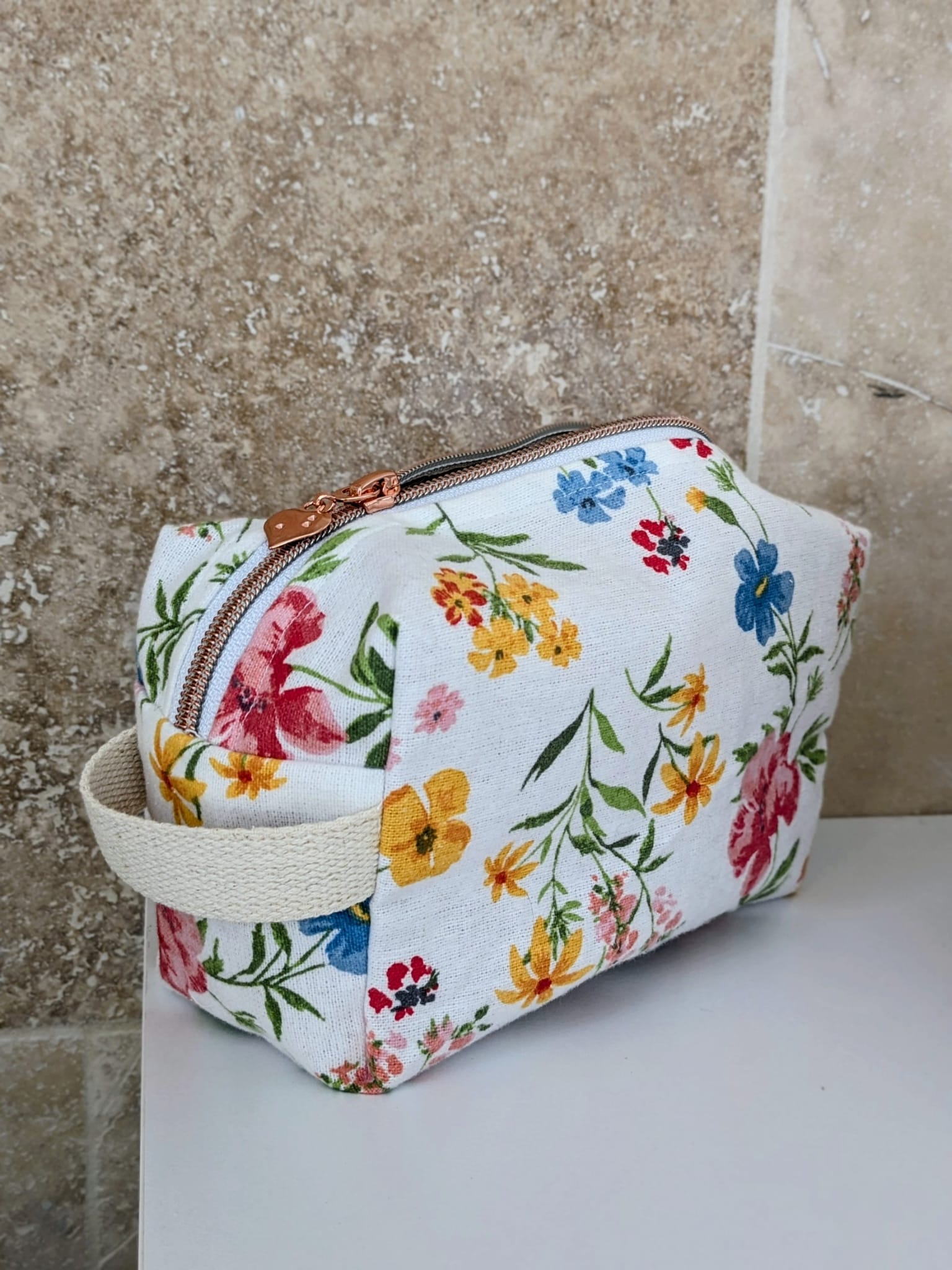trousse beauté florale