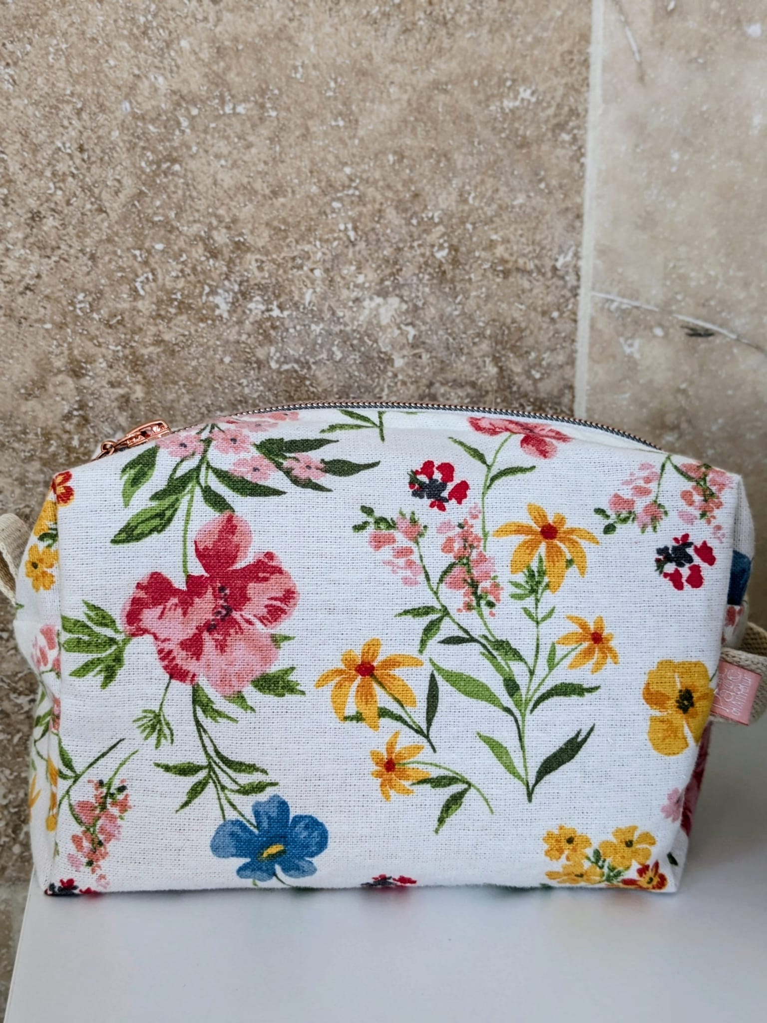 trousse beauté fleurs