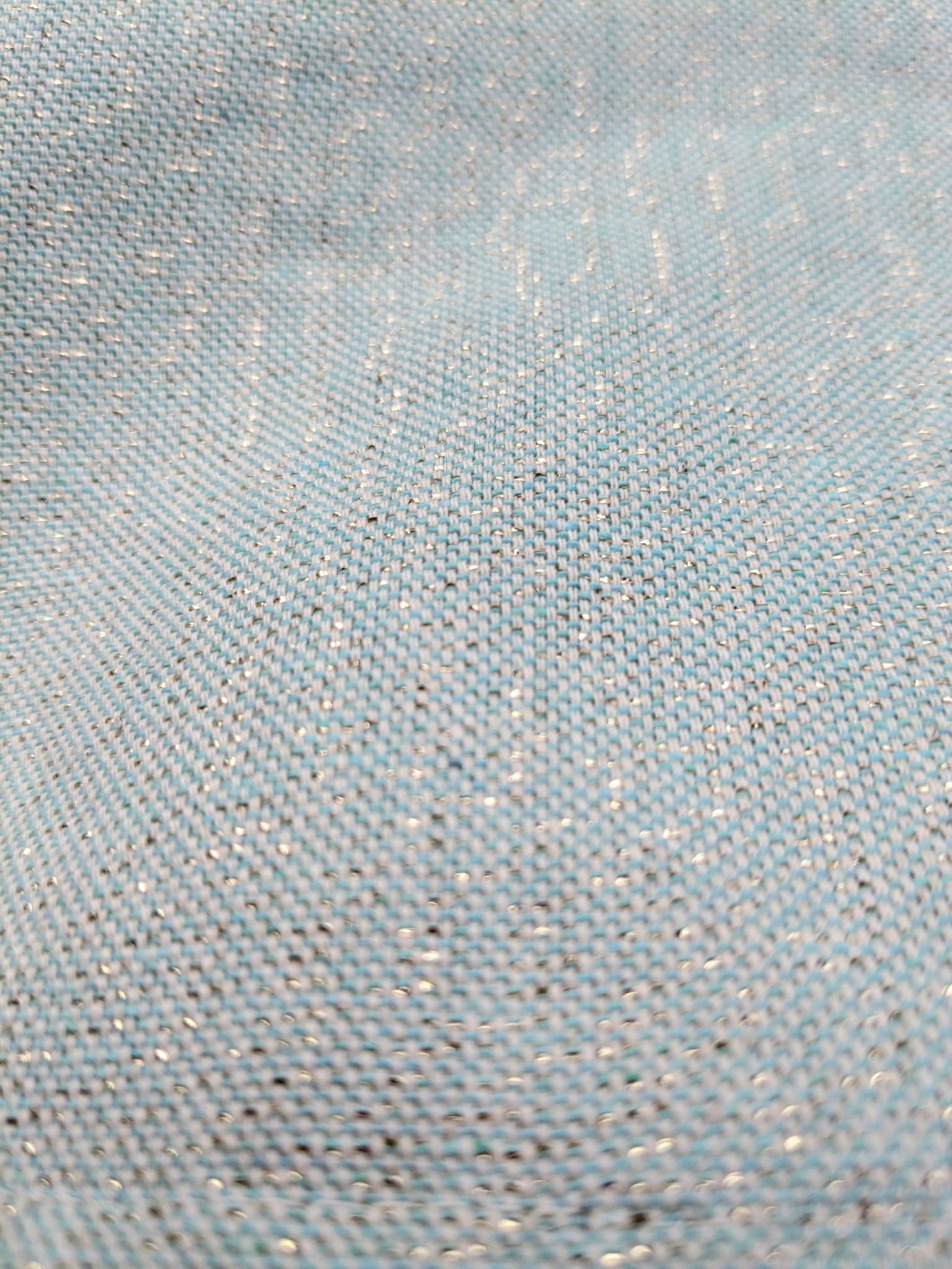 tissu vert paillete sac banane