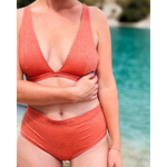 maillot deux pièces orange shelly zoom
