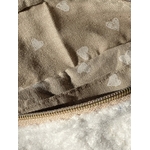 sac banane moumoute blanche doublure taupe coure blanc