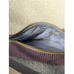 sac banane velours parme doublure lilas libellules dorées