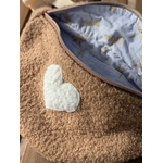 sac banane taupe coeur papillon