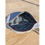 sac banane velours cotele bleu ciel doublure fleurs