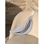 sac banane velours cotele bleu